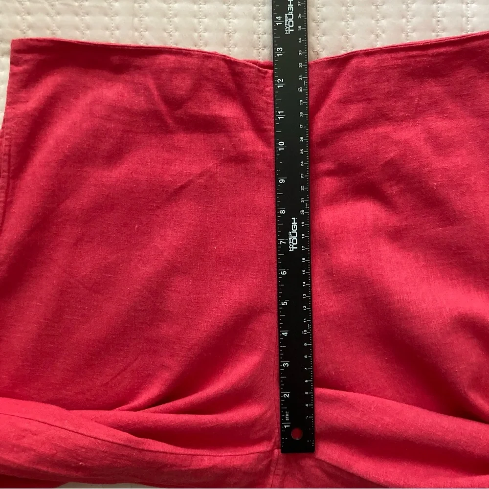 Free People Wide Leg Pants in Bright Red